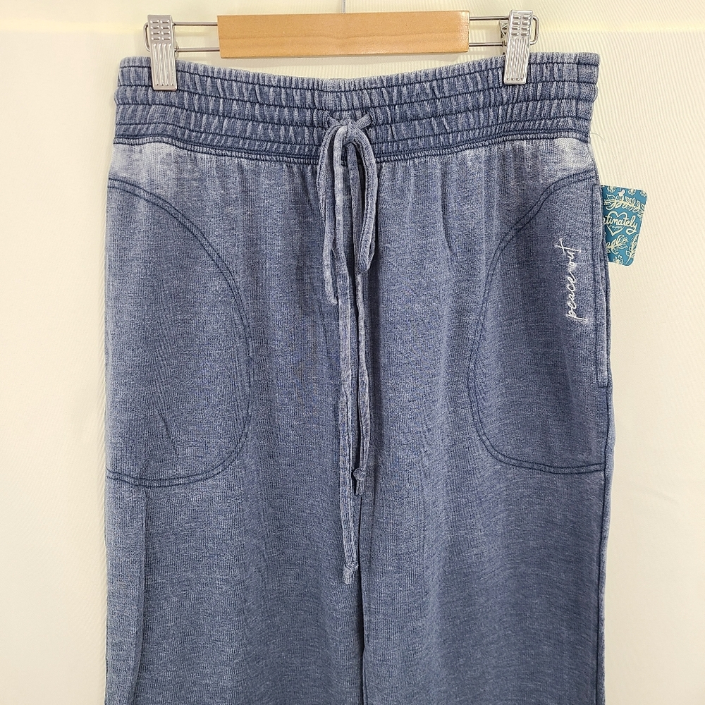 Free People Cozy Cool Girl lounge pants Dark Sapphire Blue NEW - Picture 5 of 7